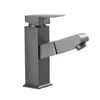 Bathroom Sink Faucets Stainless Steel Above Counter Basin Washbasin And Cold Faucet Gray Pull-out Water Tap Mixer Single Handle