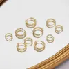 Hoop & Huggie Simple Gold Color Twisted Round Small Earrings For Women Korea Fashion Circle Metal Thin Female Jewelry