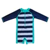 Costumes une pièce Wishere bébé maillots de bain à manches longues garçon vêtements de plage enfant en bas âge maillot de bain bébé maillot de bain enfants Sunsuit