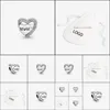 Charms Jewelry Findings & Components Arrival 100% 925 Sterling Sier Sparkling Mom Heart Charm Fit Original European Bracelet Fashion Aessori