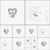 Charms Risultati dei gioielli Componenti Arrivo 100% 925 Sterling Sier Sparkling Mom Heart Charm Fit Bracciale europeo originale Fashion Aessori