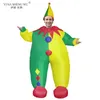 Neue aufblasbare Kostüme Erwachsene Kinder Clown Kaninchen Blow Up Karneval lose Party Cosplay Kleidung tragen für Männer Frauen Geburtstagsgeschenk Q0910