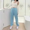 Einfarbig Hohe Taille Jogger Frauen Mode Lässig Harem Hosen Damen 2021 Neue Spitze-Up Jogginghose Weibliche Q0801