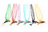Mode 6 stücke Stil Mädchen Zubehör Delphin Anhänger Seide Halsketten Lampwork Murano Glas Halskette