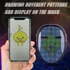 Halloween Full-Color LED Face-Changing Glowing Mask APP Control DIY Shining Mask For Ball Festival DJ Party Christmas Mask