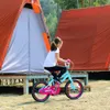 12 14 16 pouces Paris Girl Kids Bike Vélo pour enfants rose et bleu avec V break et roues d'entraînement