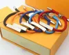 Unisex Bracelet Fashion Bracelets for Man Woman Jewelry Adjustable Bracelet Jewelry 5 Color with BOX
