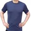 Waga średnia 180gsm Męskie 100% Merino Wełna T Shirt Krótki rękaw, Baselyer Rękawów, 7 kolorów, Fit American 210716