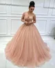 2021 Plus size sexy kristallen kristallen quinceanera jurken lieverd baljurk tule eenvoudige optocht avond prom jurken zj4754054192
