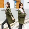 Women's Trench Coats Women's 2022 Spring Autumn Casual Coat Women Hooded Slim Female Outwear Office Lady Fashion Cotton Windbreaker