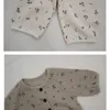 Printemps enfants costume garçons et filles maison manches bébé pyjamas costumes pour garçon fille vêtements de mode 210515