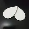 Sublimation Blank Earrings Heat Transfer Earring Unfinished Wood Teardrop Pendants in 5 Assorted Shapes for Jewelry DIY Making