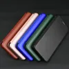 Kolfiber för OnePlus 7 8 Pro 5T 6T 7T 8T 9R Nord N10 N100 Case Magnetic Book Stand Card Plånbok Läder Skyddande Oneplus 9 Pro Cover
