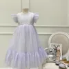 3 colores de alta calidad para niños y niñas vestido de verano para niñas vestidos de princesa de encaje para niñas ropa de boda de manga corta 8593685