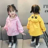 Children Casual Clothes Spring Autumn Kids Girl Cartoon Lovely Hooded Jacket Baby Toddler Fashion Clothing Infant Sportswear 211011