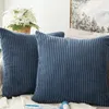 Cuscino/cuscino decorativo 1PC 30x50/45x45cm tinta unita custodia in velluto di mais morbido cuscino in velluto a coste tessili per la casa 8 colori