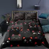 Cartoon Cat duvet Cover Set Animal Print Bedding With Pudowcase 23st Comforter For Bedroom Decor 21082189298756786025