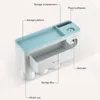 Porta spazzolino magnetico Dispenser automatico di dentifricio con tazza Montaggio a parete Portaoggetti Portaoggetti Accessori bagno Set 210322
