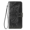 Étuis de téléphone en cuir portefeuille papillon pour Samsung S22 Ultra Plus Galaxy A13 A33 A53 M52 5G porte-fleur en dentelle fente pour carte couverture à rabat imprimé grand animal filles dame pochette de livre