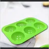 Bakeware Kitchen, Dining Bar Home & Garden10 Colors Semi Mould 6 Holes Half Ball Sphere Chocolate Sile Mold Round Cake Baking Moulds For Dess