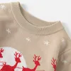 2-7 jaar Kerstmis jumper babys meisjes wollige truien kinderen breien pullover scrailiage lange mouwen knitwear kinderkleding Y1024