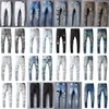 Lujos diseñadores jeans angustiado Francia moda Pierre Hombres heterosexuales Hombre Biker Hole Stretch Denim Casual Jean Hombres Pantalones flacos Elasticit