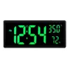 36.3 * 16 * 4 см Большие цифровые настенные часы будильник яркость темнегает в ночной влажность температуры столовые часы электронные светодиодные часы 2111111