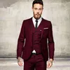 traje de chaqueta de vino tinto