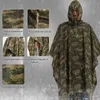 Qian ondoordringbare regenjassen vrouwen / mannen jungle poncho rugzak camouflage jas fietsen klimmen wandelen reizen cover 211025