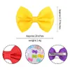 Baby Girls Bow Barrettes Handmade Clips Kids Hairpins clip Hairgrips Children 2Inch bowknot Simple cute Clipper Hair Accessories 20Colors YL467