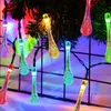 Strängar 10/20 LED Julljus Sträng Drop Outdoor Holiday Lighting Garden Room Decor Fairy År 2022