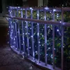 Outdoor Solar Fairy String Lights 105ft 310led Twinkle Lights Vattentät för Xmas Patio Garden Yard Wedding Party Tree Decor 211104