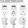Timers 7 Day Programmable Timer Switch Energy Saving Digital Kitchen Outlet Week Hour Timing Socket EU/US/UK Plug