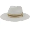 Wide Brim Hats HT3579 Panama Hat Unisex Summer Sun For Women Man Straw Men UV Protection Travel Jazz Cap Floppy Beach Elob22