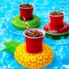 Party Decoration Floating Cup Holder Swim Ring Water Toys Party Beverage Boats Baby Pool Inflatable Drink Holders Bar Beach Coasters DHL