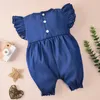 Baby Girl Casual Lace Collar Jumpsuits 210528