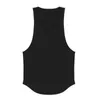 Customized Mens Gym Tank Top Summer Cotton Fitness Clothing Men Bodybuilding Stringer Tank Tops Workout Sleeveless T Shirt 210421