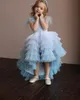 New Flower Girls Dresses For Wedding Lace Long Train First Communion Dresses Party Princess Gown Pageant Dresses