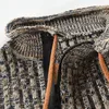 Mäns Tröjor Högkvalitativ Mode 2021 Höst Vinter Varm Hooded Stripe Sweater Casual Bekväm Pullover Tjock Man # T3g
