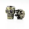 2021 Roken Accessoires Plastic Ghost Hoofd Rookmolen 3 Laag Metalen Tanden Skull Heads Zinc Alloy Grinders