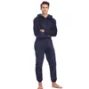 Hommes peluche Teddy polaire pyjamas hiver chaud pyjamas costumes globaux plus taille vêtements de nuit Kigurumi pyjama à capuche ensembles pour hommes adultes 210901