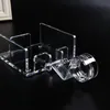 Square Clear Clear Acrylic Tovagliolo Tovagliolo Carta Carta Serviette Dispenser Tissue Box Bar Caddy For Dining Table Hotel Home Decor 210326