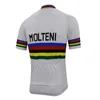 7 stilar Retro Molteni Men Cykling Jersey Team Kortärmad Sommar Bike Wear Jersey Road Jersey Cykling Kläder H1020