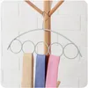 Hangers & Racks Multifunctional Simple Nordic 5 Ring Scarf Stand Non-slip PlasticClothing Space Saver Organize Home Bedroom Accessories