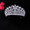 Hair Clips & Barrettes YXPH Baroque Silver Color Crystal Bridal Veil Tiaras Crowns Rhinestone Pageant Diadem Bride Headbands Wedding Accesso