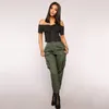 Pantaloni da donna Capris Tasche grandi Cargo Ladies Vita alta Streetwear larghi Pantaloni tattici larghi Pantaloni da jogging di qualità hip-hop