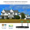 Hiseeu 3MP Wireless CCTV-Kamerasystem 2-Wege-Audio für 1536P 1080P 2MP IP-Kamera Outdoor-Sicherheitssystem Videoüberwachungskits