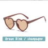 Wholesale Candy Heart Children's Sunglasses Cute Sunscreen Eyeglasses Fashion Party Girls Kid Pink Glasses Oculos De Sol