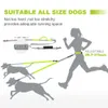 Guinzaglio per cani Guinzagli doppi Correre Camminare Elasticità Guinzagli regolabili in nylon riflettente a mano per cani di taglia piccola e media 210712