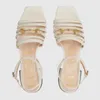 2021 fashion metal buckle leather flat sandals designer luxurys womens Size 35-42